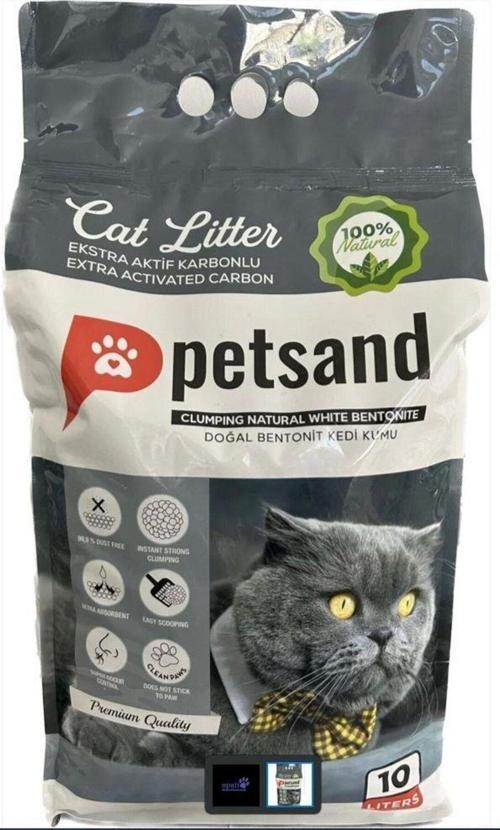 Aktif Karbonlu Topaklaşan Bentonit Kedi Kumu 10 L