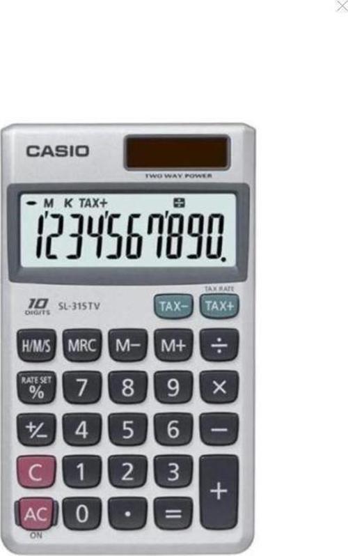 CASIO SL-315TV CEP TİPİ HESAP MAKİNESİ 10 HA