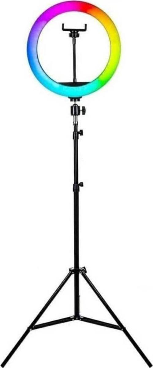 Soft Ring Light MJ33 13" 33cm RGB LED Halka Işık Tripodlu Selfie Işığı