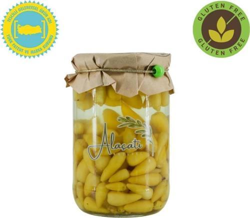 Alaçatı Naturel Doğal Antalya Biberi Turşusu 660cc Süzme 300 g e