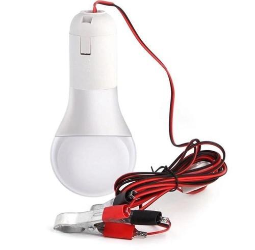 Akü Lambası Seyyar Ampül Lamba Led 5w 12v 4 Metre Kablo Çok Amaçlı Aydınlatma