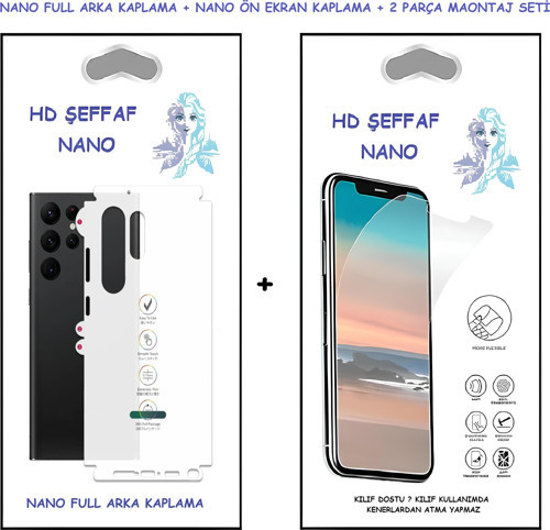 Tecno SMART 5 Nano Ekran Koruyucu + FULL Arka Kaplama Ultra İNCE Esnek Hd Şeffaf