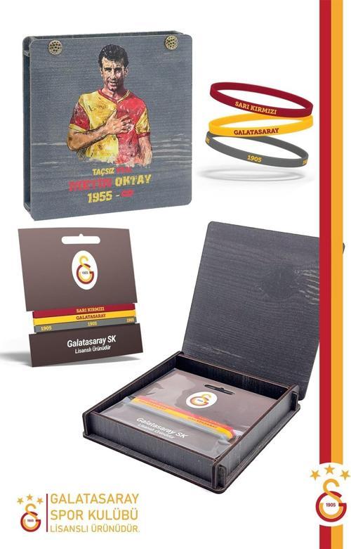 Orijinal Lisanslı 3'lü Silikon Çocuk Bileklik Metin Oktay Baskılı Hediyelik Ahşap Kutulu
