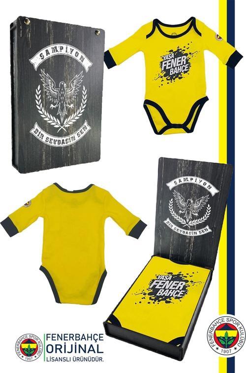 Orijinal Lisanslı Yaşa Bebek Body Zıbın Hediyelik Ahşap Kutulu