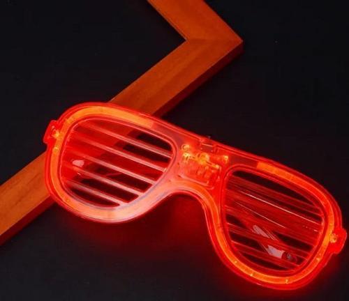 CHRİSTMAS GREEN LEDLİGHT PARTY GLASSES KIRMIZI LED IŞIKLI GÖZLÜK YILBAŞI PARTİ GÖZLÜĞÜ PANJUR GÖZLÜK