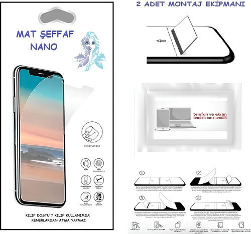 Infinix NOTE 12 Nano Ekran Koruyucu Ultra İNCE Esnek MAT Şeffaf