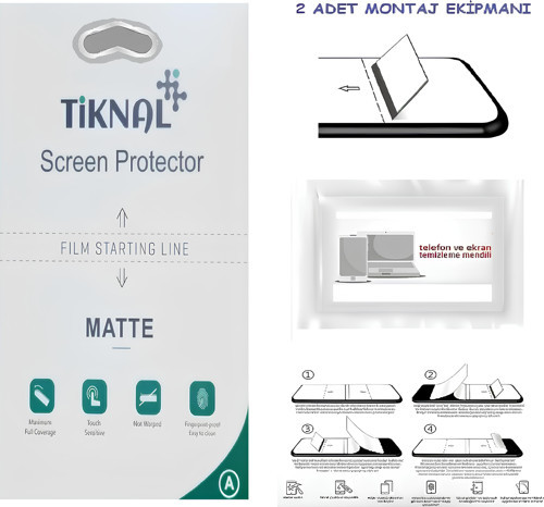 Y5 2019 - TİKNAL - Nano Ekran Koruyucu Ultra İNCE Esnek MAT Şeffaf