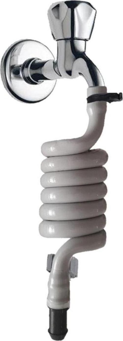 Spiral Taharet Matik Hortum Kelepçeli Ve Duvara Sabitlemeli 110 Cm