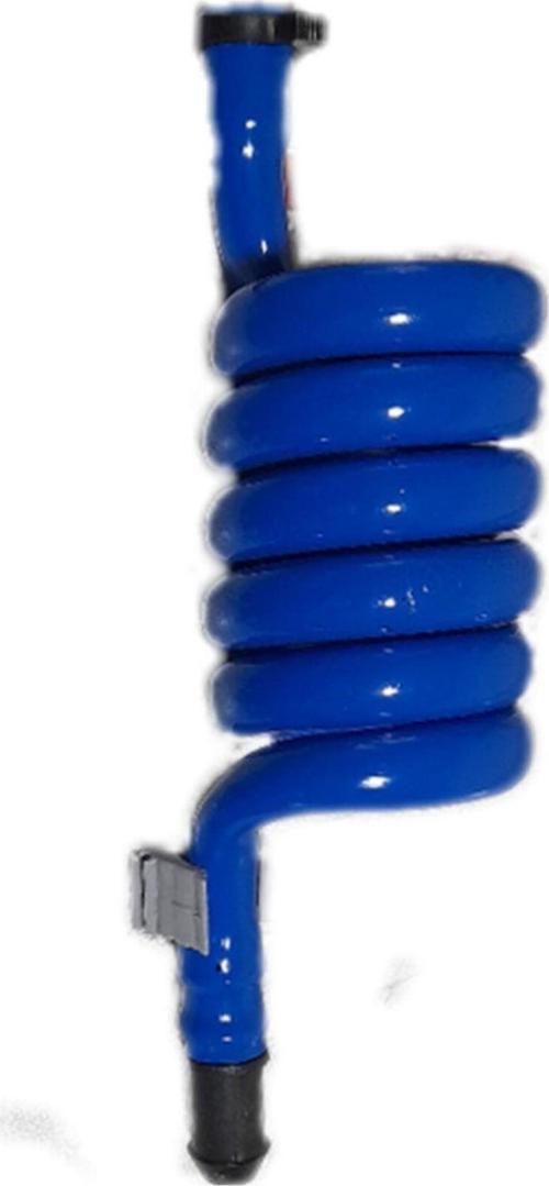 Spiral Taharet Matik Hortum Kelepçeli Ve Duvara Sabitlemeli 110 Cm Mavi