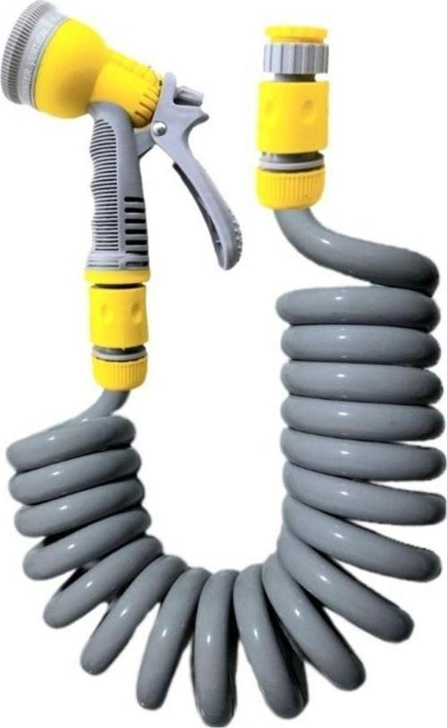 Spiral Veranda Araç Yıkama Bahçe Sulama 5 Fonksiyonlu Başlıklı Set 3.5 Metre