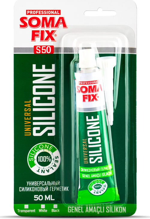 Somafix Tüp Silikon Şeffaf 70 GR S50