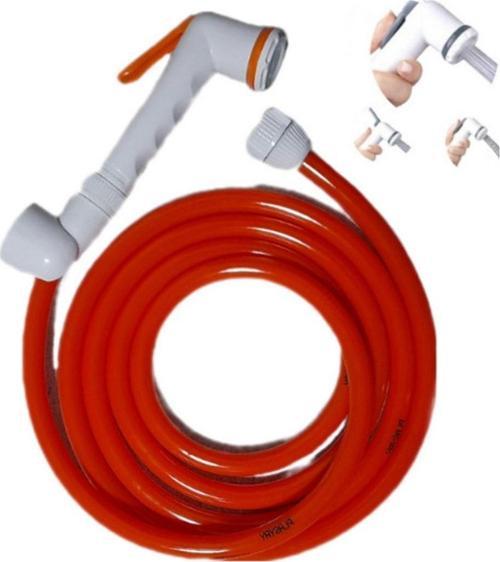 Yerli Düz Tekne Yat Karavan Duş Yıkama Ve Sulama Şattaf Başlıklı Set Turuncu 7.5 Metre
