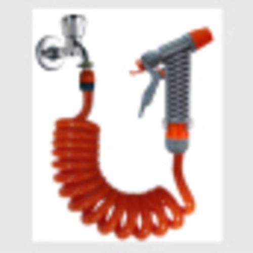 Spiral Yıkama Sulama Hortumu Ve Tetikli Siboplu Başlık Seti 2.5 Metre