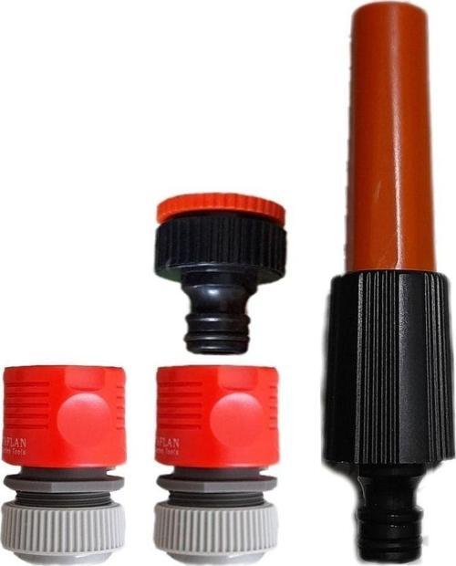 Yeni Ürün Lans Başlıklı Sulama Tabancası Ve Hortum Bağlantı Aparatları Tam Set Turuncu