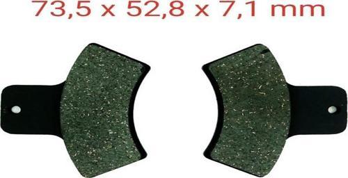 Arka Fren Disk Balatası Fa270 Atv Linhai-Polaris