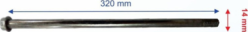 Atv Lx200 Arka Salıncak Mili Ve Somunu M14-320 Mm Öm