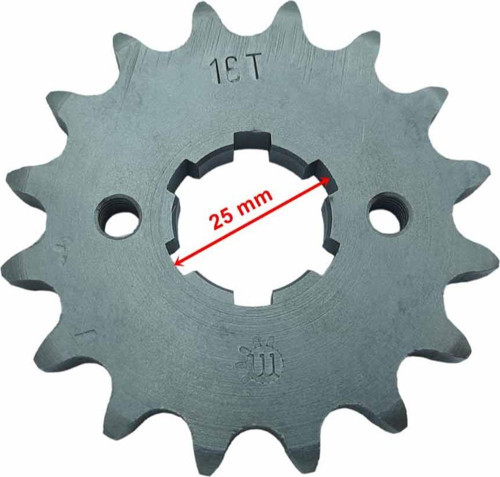 Atv Ön Dişli 428-16T İç 25 Mm 2 Delikli Öm