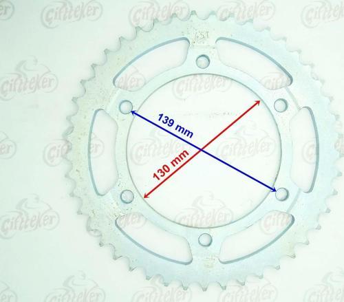 Honda Xl 700 Uyumlu Arka Dişli 525-45T İç 130X6 Delikli Ind Öm