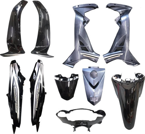 Crypton C8 Uyumlu Kaporta Seti 10 Parça Siyah (2010-2014)