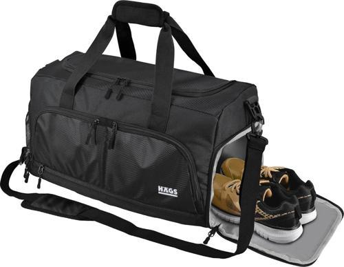 Spor Çantası, 10 Cepli, Fitness Çantası, Medium - Siyah