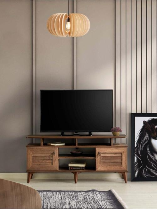 110 Cm Panjurlu Raflı Tv Sehpası