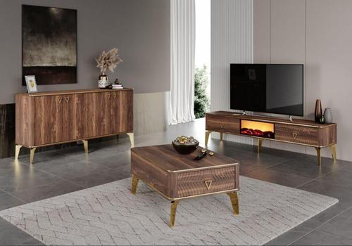 Smart Sömi̇Neli̇ 3'Lü Salon Set Takimi