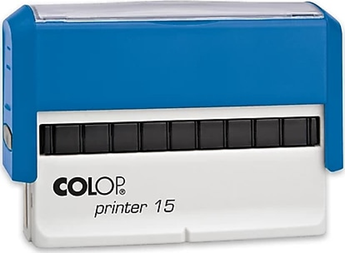 COLOP PRINTER 15 MAVİ KASA SİYAH KEÇE - 10X69MM