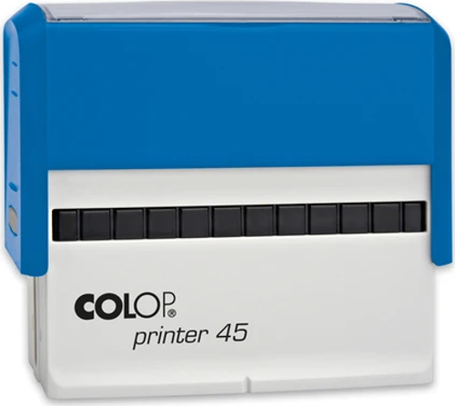 COLOP PRINTER 45 MAVİ KASA SİYAH KEÇE - 25X82MM