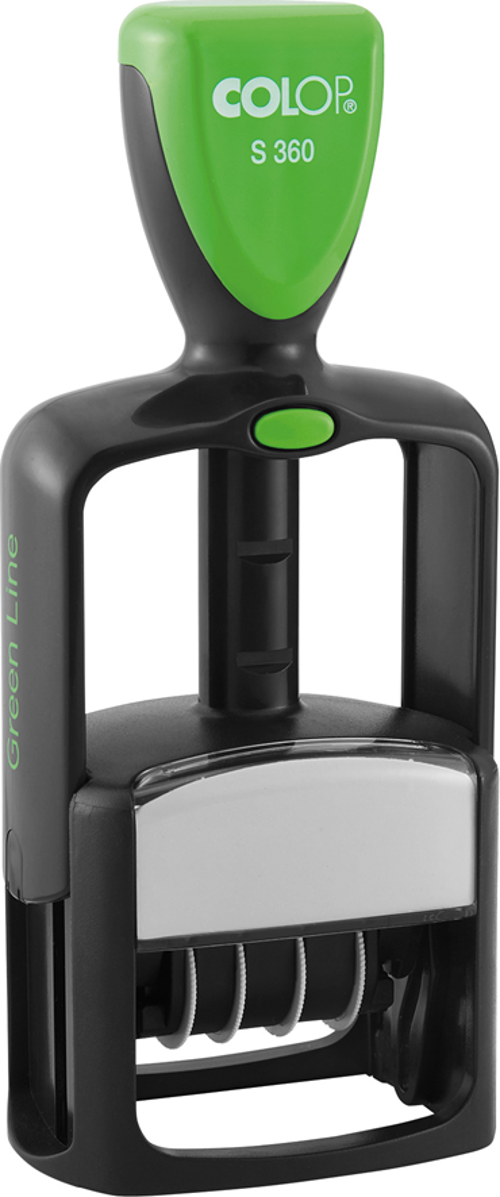 COLOP S 360 GREEN LINE TARİH KAŞE(ENG) MAVİ KEÇE