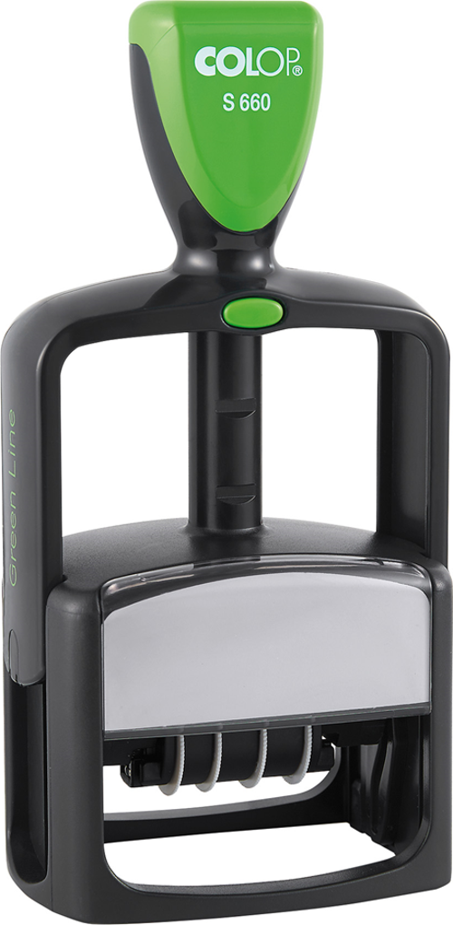 COLOP S 660 GREEN LINE TARİH KAŞE(ENG) MAVİ KEÇE