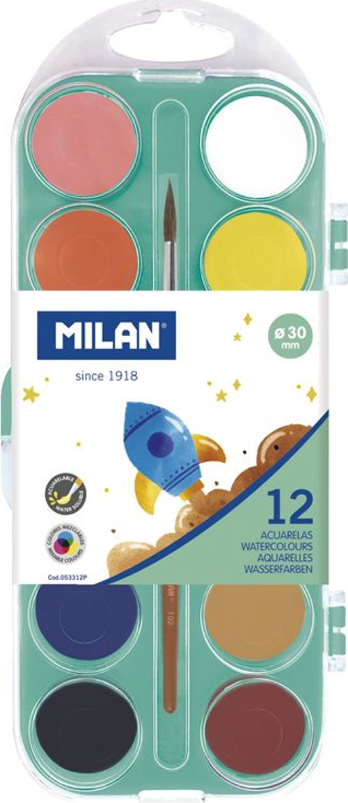 MILAN 053312P SULUBOYA OPAK RENK 30MM - 12Lİ