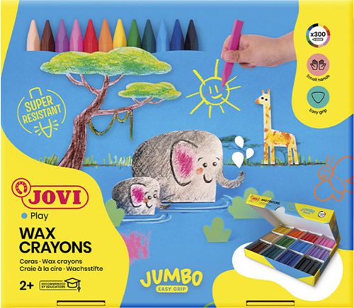 JOVI 979 TRIWAX JUMBO MUM BOYA 12 X 25 RENK - 300'LÜ