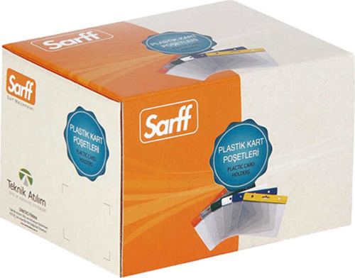 SARFF 11.5X16CM DİKEY ŞEFFAF KART POŞETİ - 100ADET