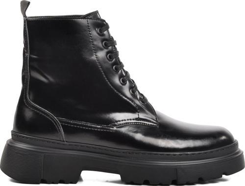 Premium 1651 Siyah Açma Hakiki Deri Erkek Bot