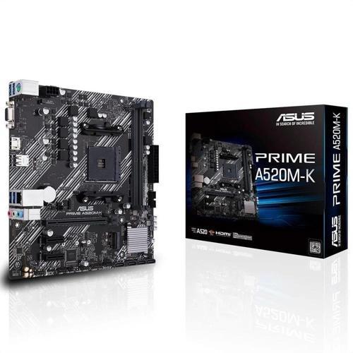 Prıme A520m-k, 2xddr4, 1x M.2, D-sub, Hdmı, Am4 Soket Anakart