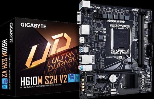 Gıgabyte H610m S2h V2 Rev.1.0, 5600mhz, 2xddr5, M.2, D-sub, 2xdp, Hdmı, 12-13-14.nesil, Lga1700 Soke