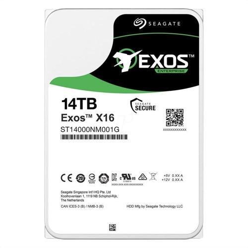 Exos X16, St14000nm001g, 3.5&quot;, 14tb,  256mb, 7200 Rpm, 7/24 Enterprise, Data Center-güv