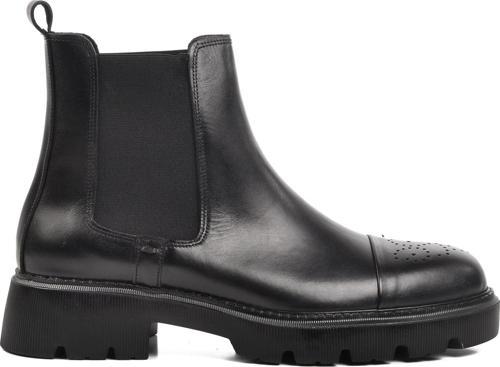 Premium 1158 Siyah Hakiki Deri Erkek Bot