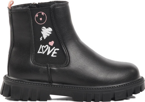 1788-P Siyah-Pudra İçi Polarlı Kız Çocuk Bot