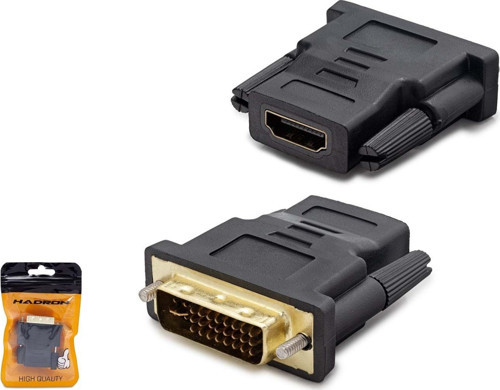 HDX1260 DVI (M) 24+5 - HDMI (F) Dönüştürücü Adaptör - Siyah