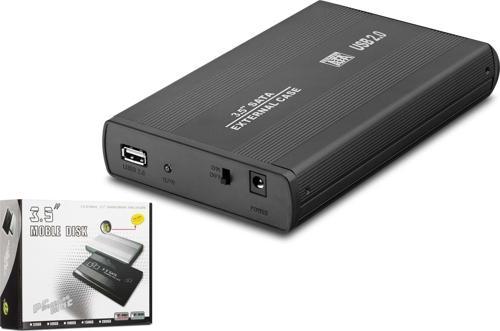 HDX1753 USB 2.0 SATA 3.5" Metal Kasa Hard-Disk Kutusu - Siyah