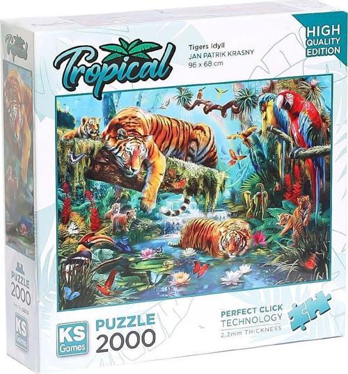 Puzzle 2000 Parça Tigers Idyll 22512