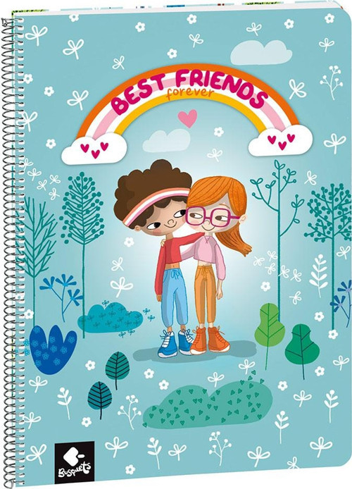 BFF Çizgili A4 Spiralli Defter 80 Yaprak 2005309590