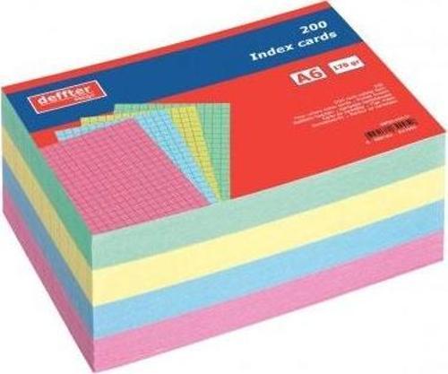 İndex Kartı A6 Renkli Kareli 64205-2