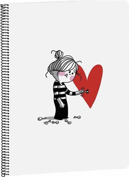 La Volatil Çizgili A4 Spiralli Defter 80 Yaprak 6105204774