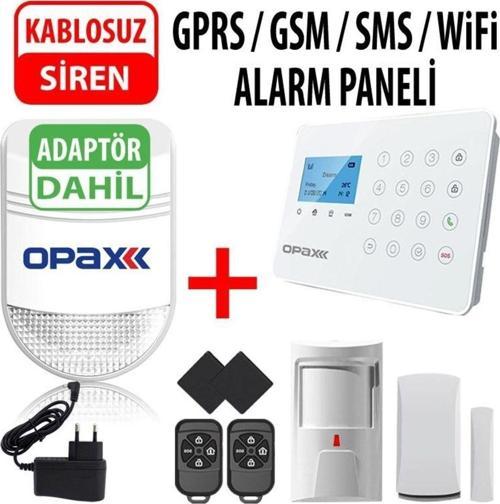Ard-575 Gprs/Gsm/Wıfı Kablolu/Kablosuz Alarm Paneli Ve Bgr-09 Kablosuz Sirenli (1 Yıl Ahm Ücretsiz)
