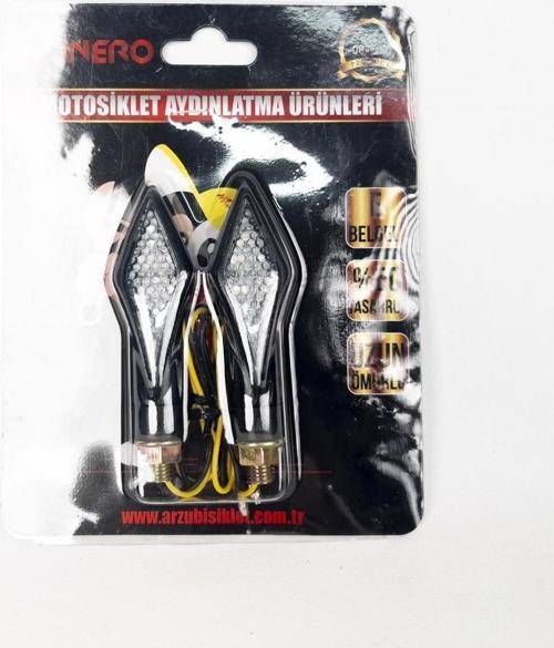 Sinyal Takımı Siyah 1032 Led Sarı Işık E Belgeli