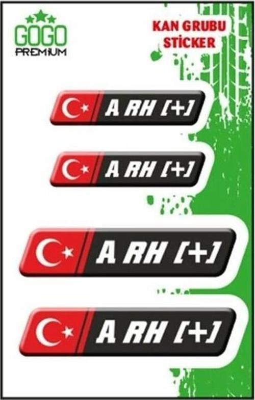 Kan Grubu Siyah Dörtlü Damla Etiket Iı A Rh(+)