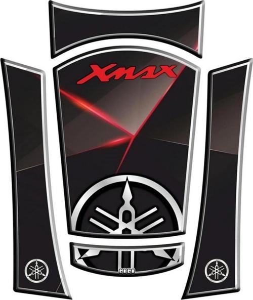 Tank Pad 002 5 Parça X-max 205 2018-2021 Siyah Kırmızı