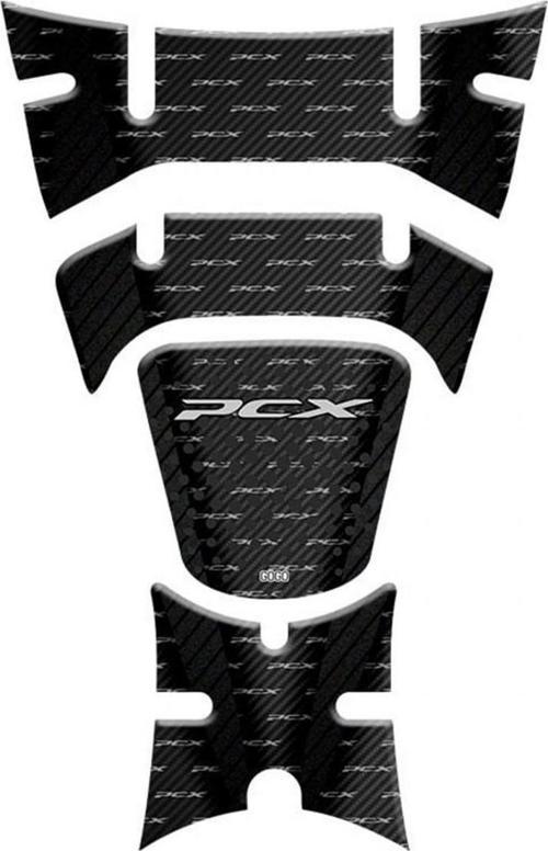 Tank Pad 004 Siyah-gri 4 Parça Honda Pcx 125 2018-2020